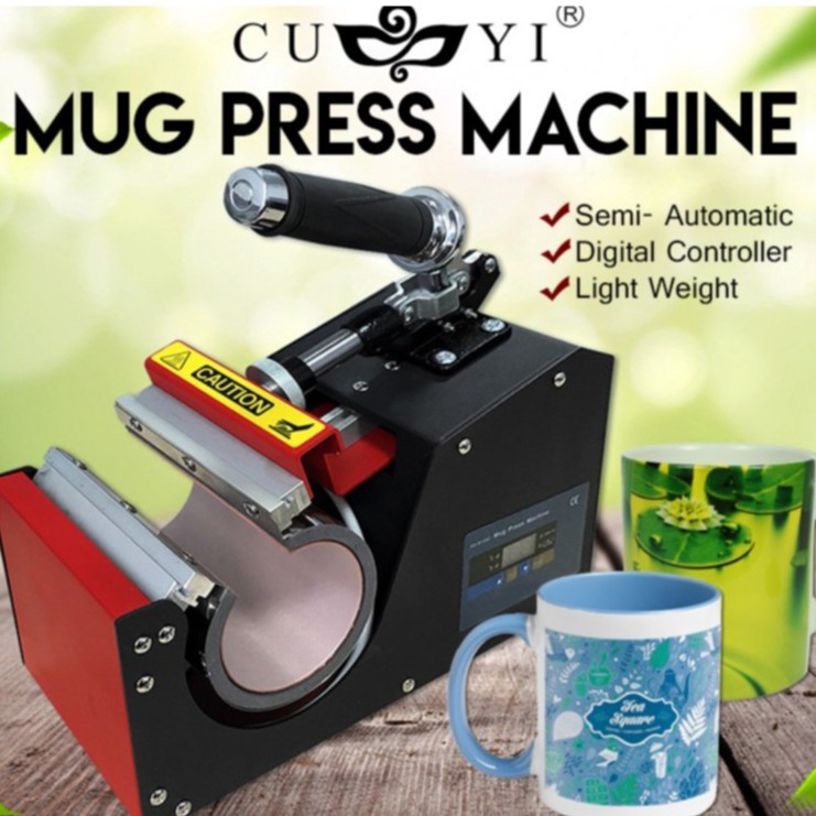 CUYI Mug Press Machine for Mug and Sports Jug Automatic Digital Mug
