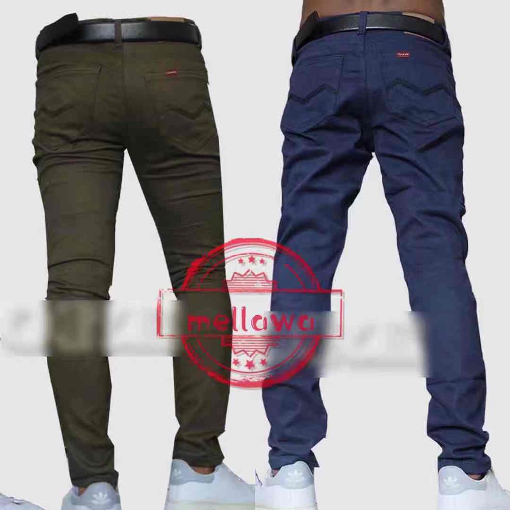 Jag basic pants for men jeans skinny stretchable black//Army Green/Dark