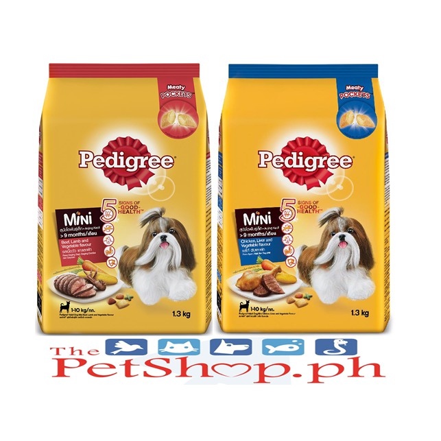 Pedigree Dog Dry Food Mini 1.3kg Shopee Philippines