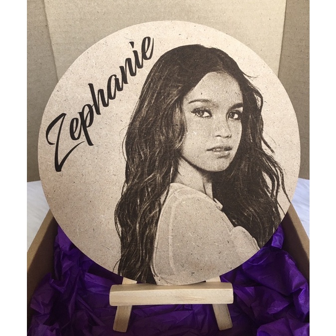 Personalized Wood Laser Engraved Picture (with box and stand) Shopee Philippines