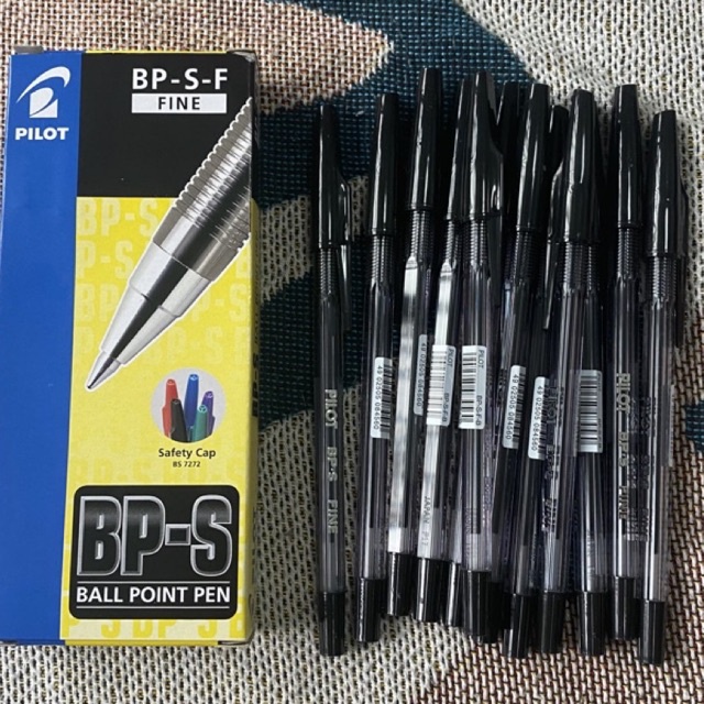 12pcs Pilot BPS Fine Black Ball Point Pen Pilot Black Pen Black Ballpen