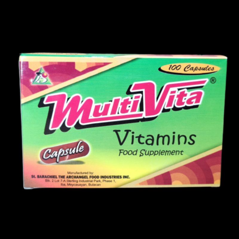 Multivita capsule vitamins 100 tablets Shopee Philippines