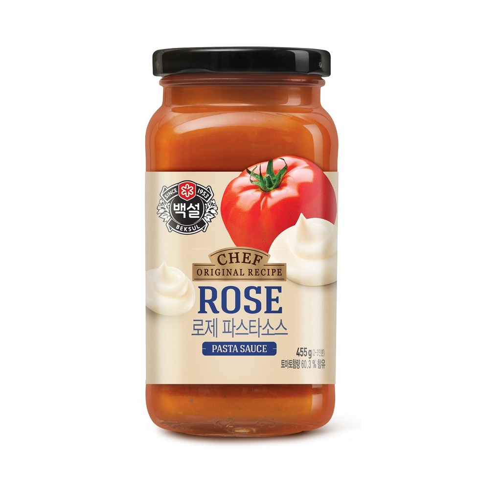 Cj Beksul Korea Chef Rose Cream Spaghetti Pasta Sauce 455g Shopee Philippines