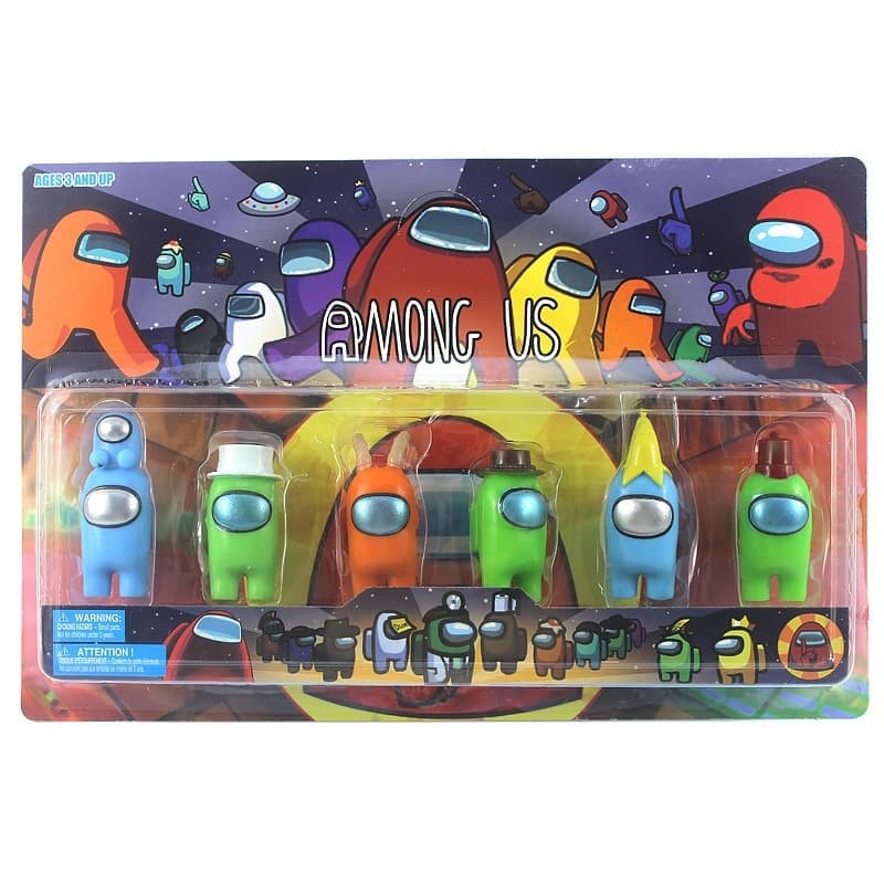 6PCS/Set Among Us Action Figures Toys Game Figure Set Kids toy RANDOM
