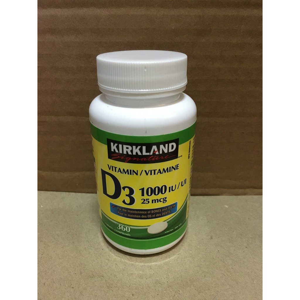 Kirkland Signature Vitamin D3 360 Tablets 1000 IU Shopee Philippines