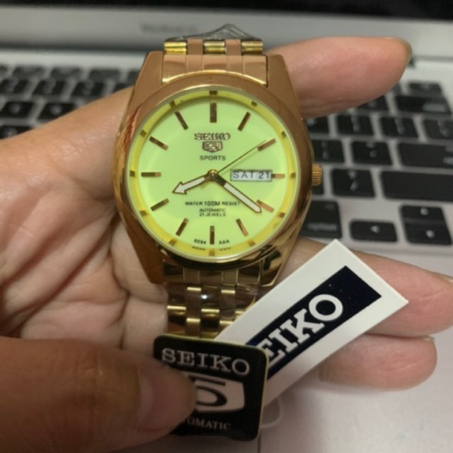 Seiko 5 Glow in dark watch for Men Shopee Philippines