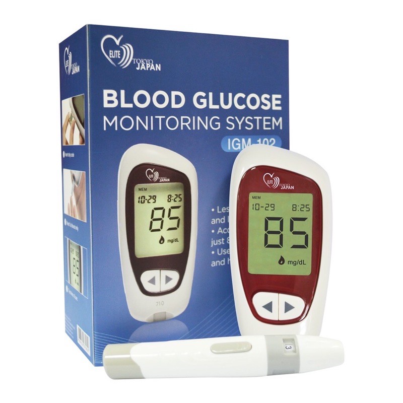 Indoplas Elite Tokyo Japan Blood Glucose Monitoring System with Test