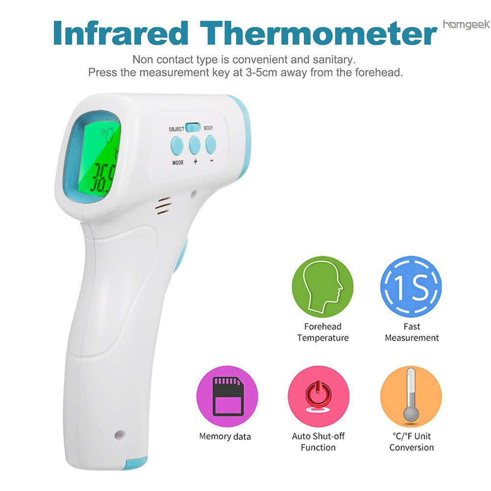 Top Digital Forehead Thermometer Noncontact Infrared Temperature Measurement with Color