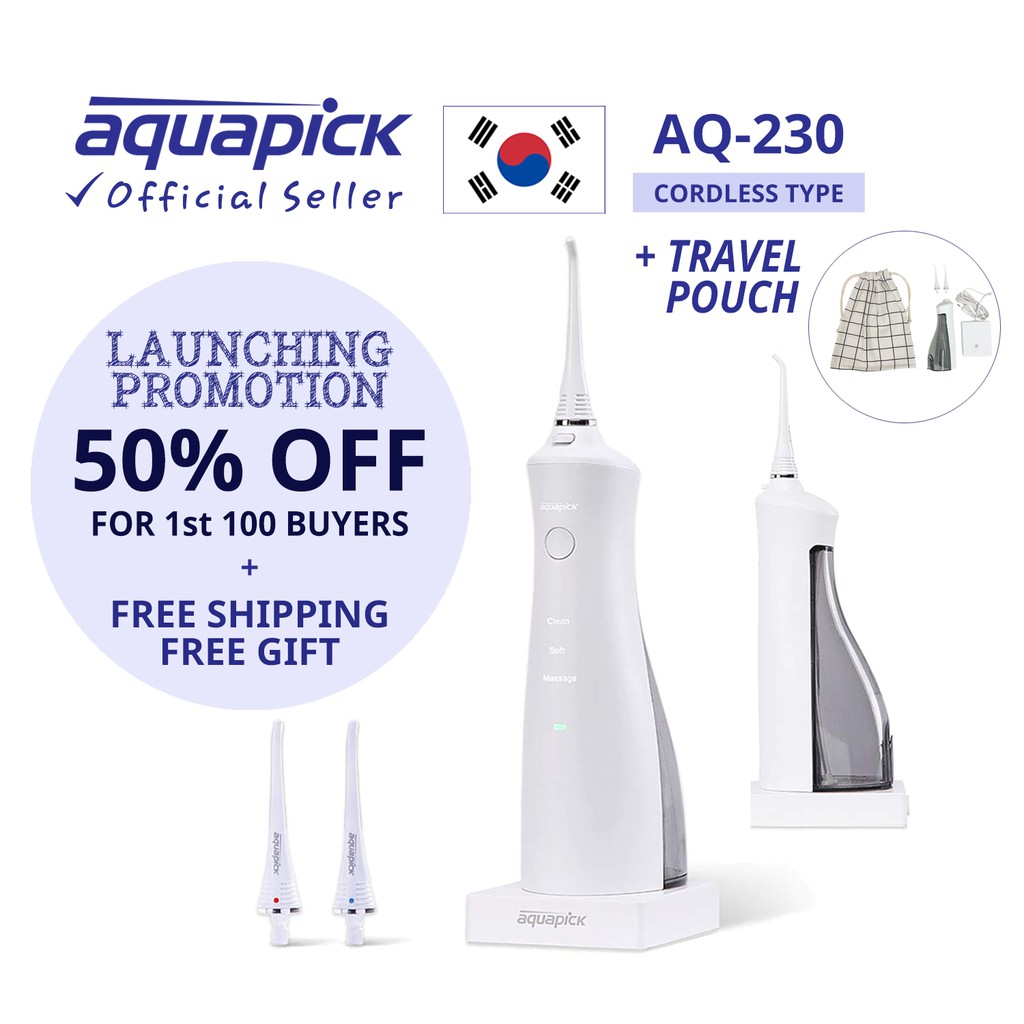 Aquapick AQ230 + Travel pouch /Cordless Water Flosser