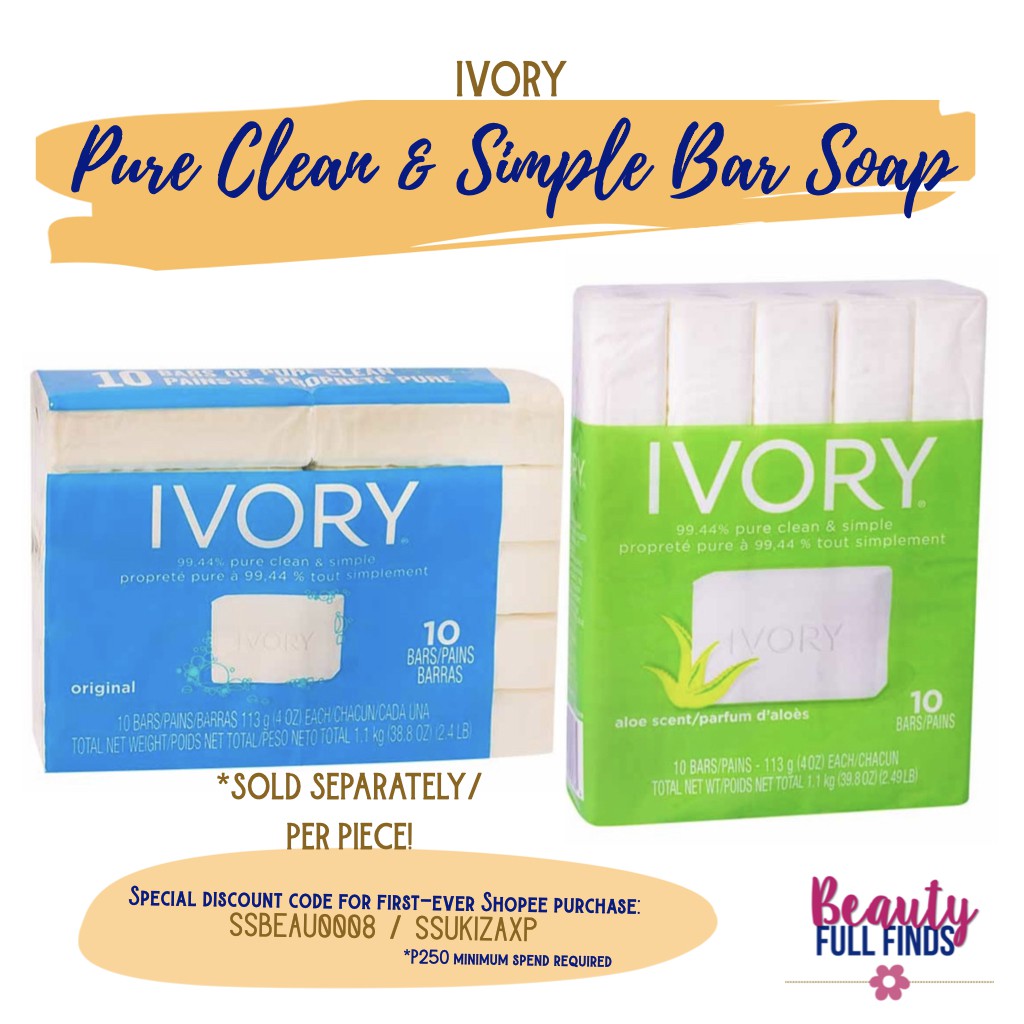 Ivory Original Bar Soap (113g/4oz) SOLD PER PIECE Shopee Philippines