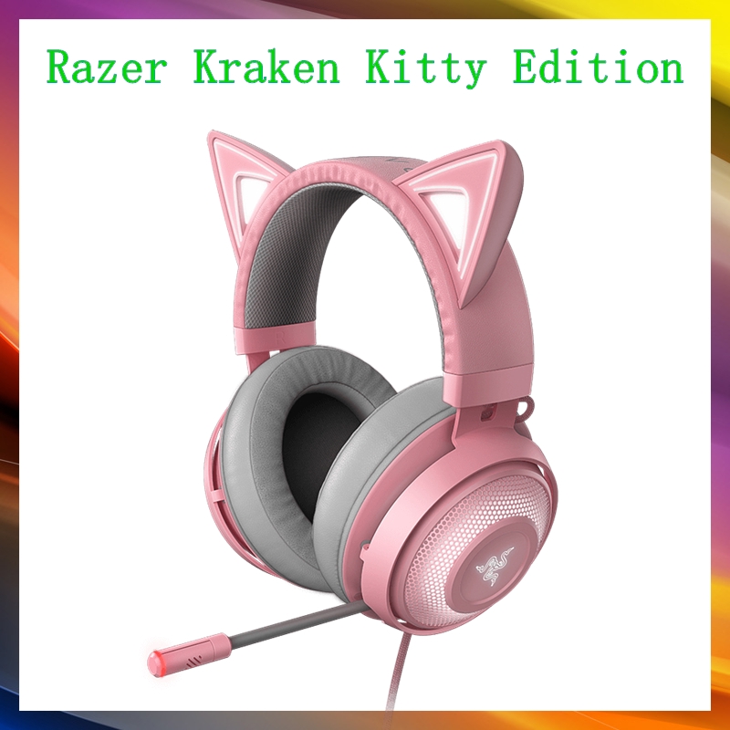 Razer Kraken Kitty Edition PC Gaming Headset.Pink Headphone With
