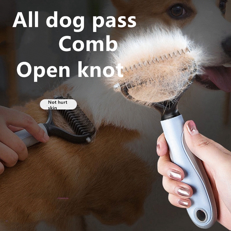 Dog Knot Comb Dog Hair Doublesided Comb Comb Hair Removal Golden Hair