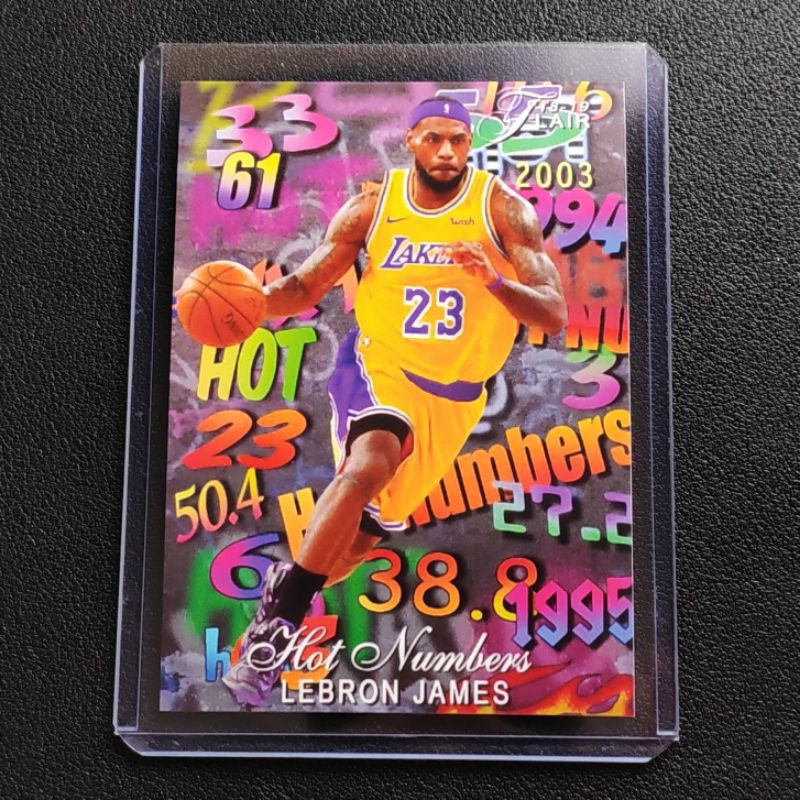 Lebron James Flair Hot Numbers Custom Basketball NBA Card Shopee