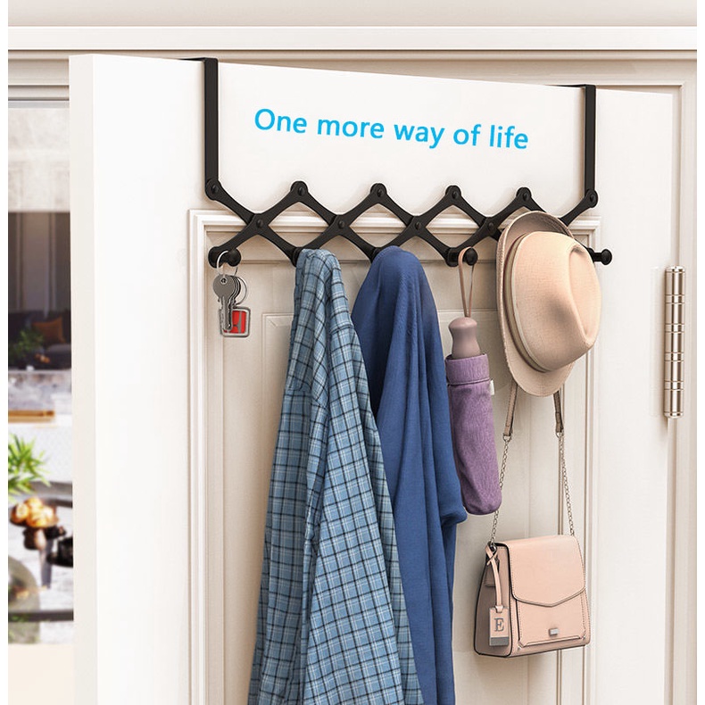 Stainless steel hook, telescopic hook, hook behind the door, bathroom