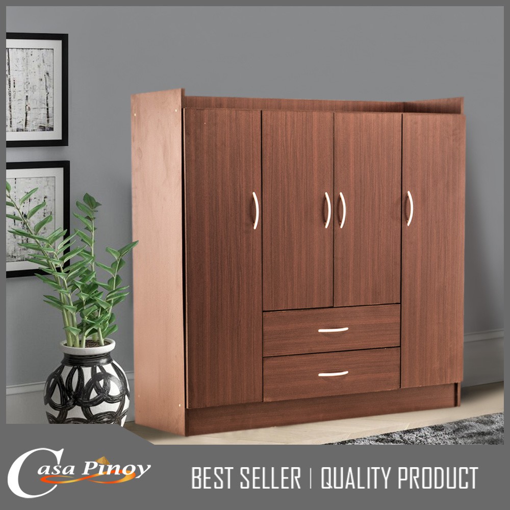 Casa Pinoy 4 Doors & 2 Drawer Closet Organizer Wardrobe