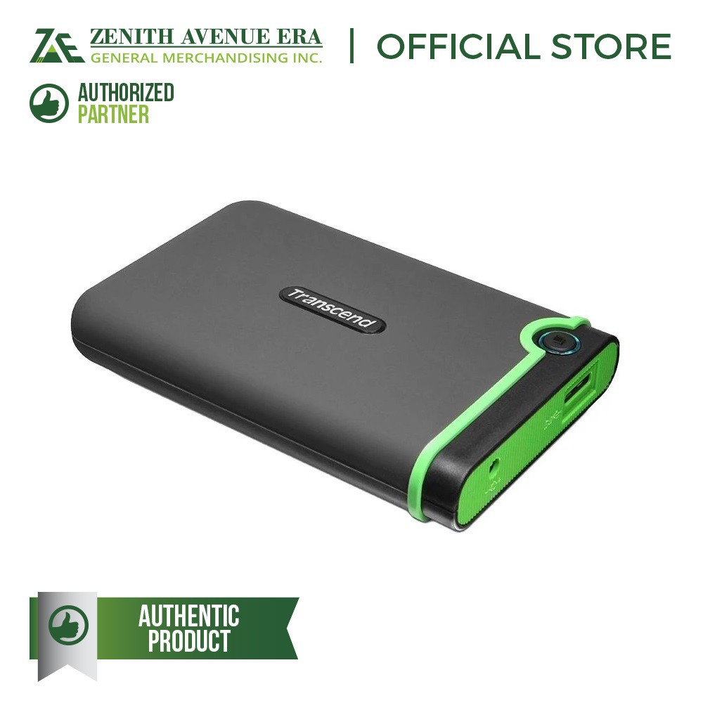 Transcend TS1TSJ25M3S Slim 1TB Portable Hard Drive Green Shopee