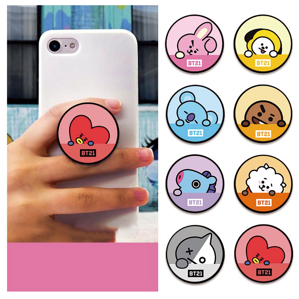 KPOP BTS BT21 Phone Bracket Finger Ring Stand Grip Holder Shopee Philippines