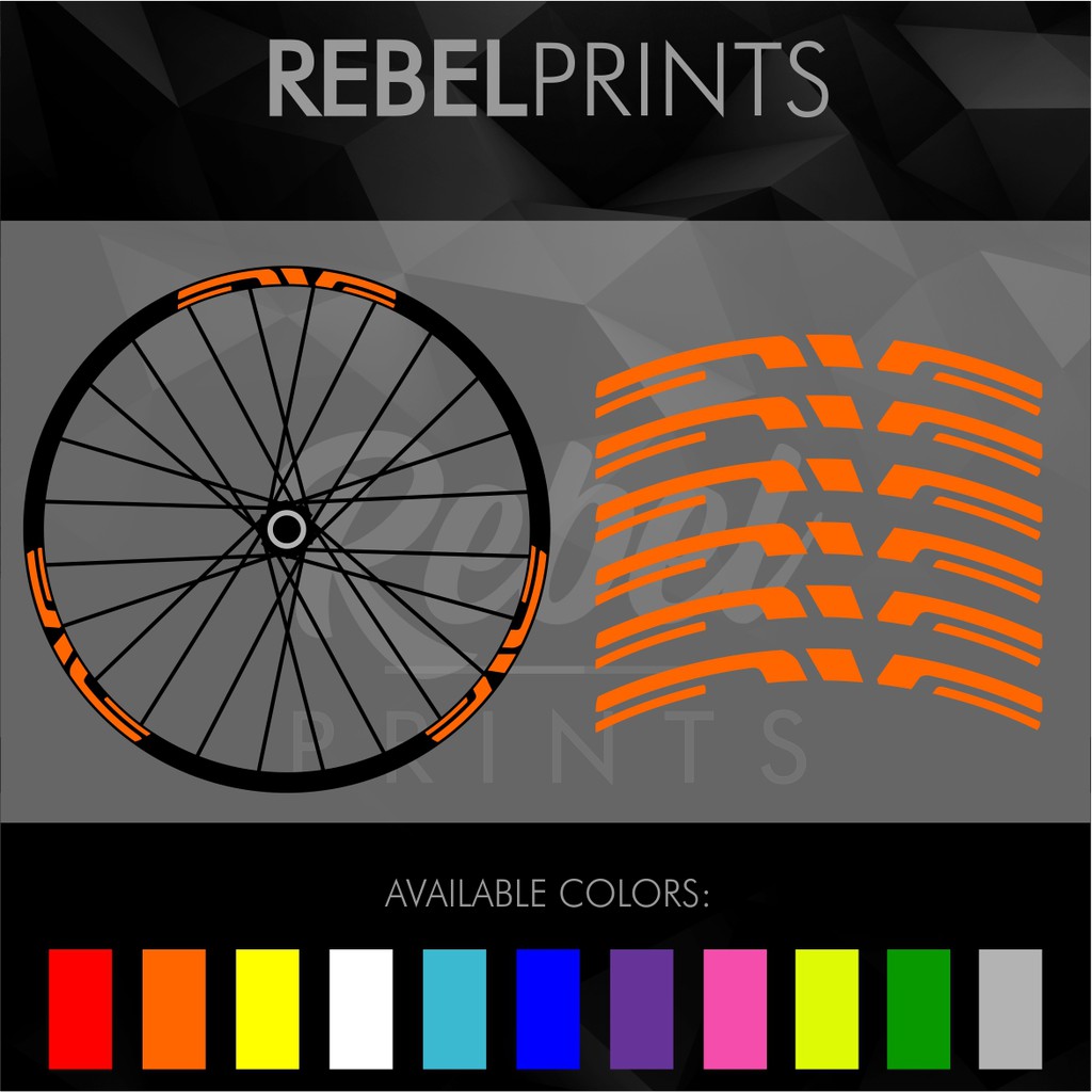 ENVE (12 pcs) Wheel Rim Sticker Decal Vinyl for Mountain Bike Road Bike