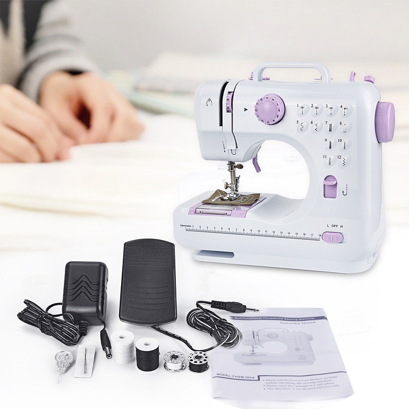 12 Stitch Sewing Machine Mini Multifunctional Household Sewing Machine