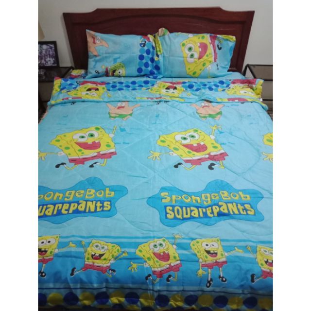 Spongebob Queen Size Bed Set Hanaposy