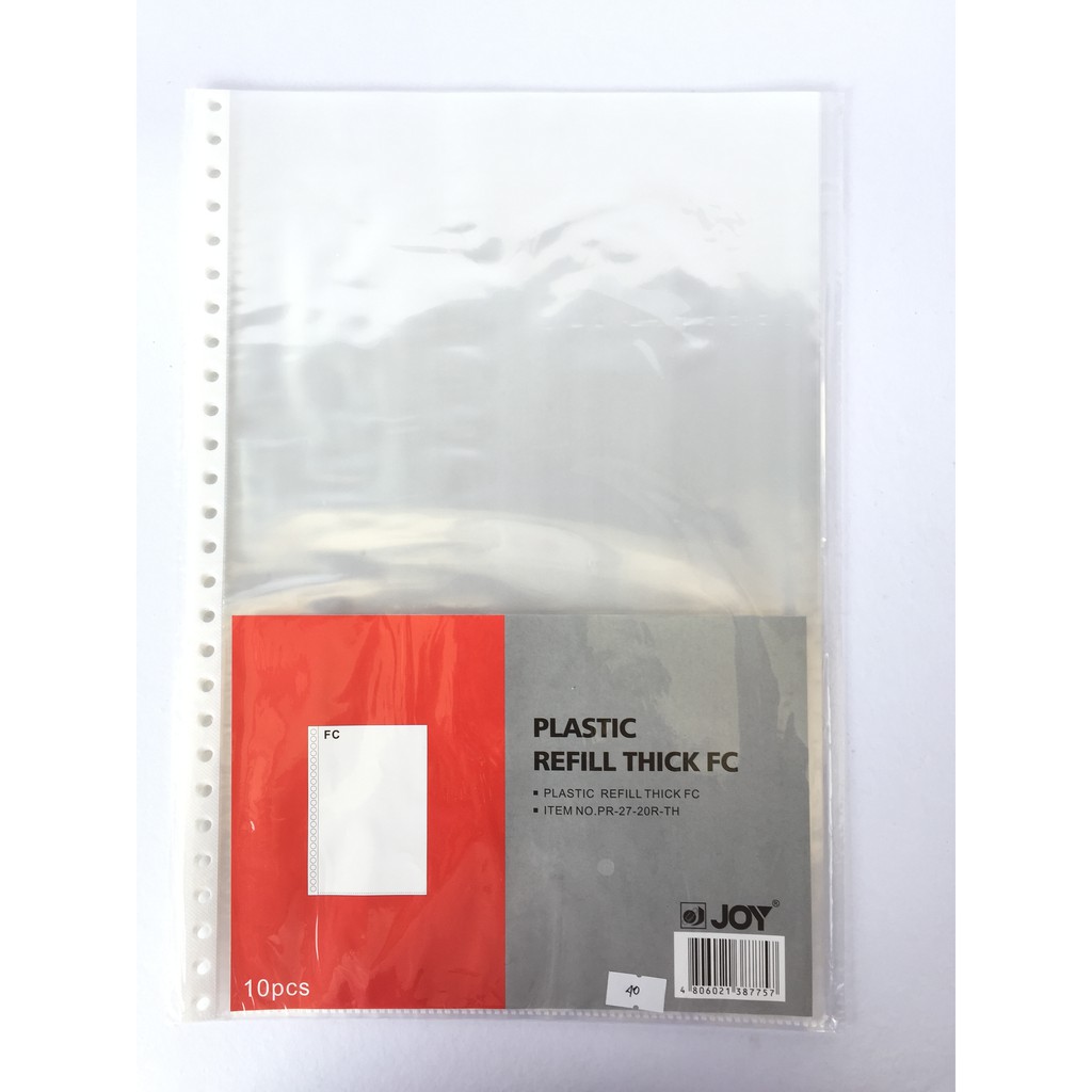 Clear Book Plastic Refill Thick 10's (long) Shopee Philippines