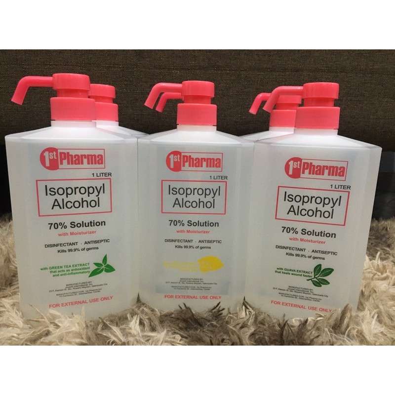1st Pharma Isopropyl Alcohol With Moisturizer (Guava, Lemon & Green Tea