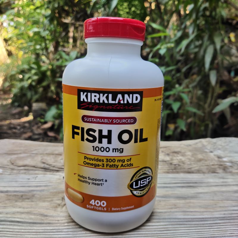 Original Kirkland Signature Fish Oil 1000mg 400 Softgels 08/2024 EXP Shopee Philippines