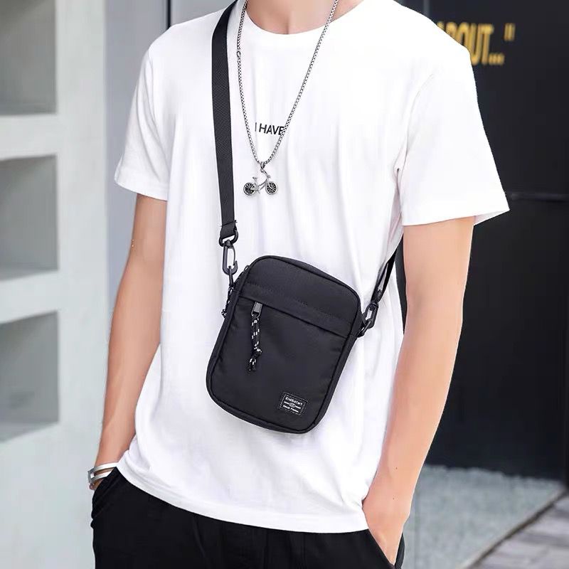 Bag For Men Men's Single Shoulder Bag Portable Waterproof Small Sports Messenger Bag Mini Bag