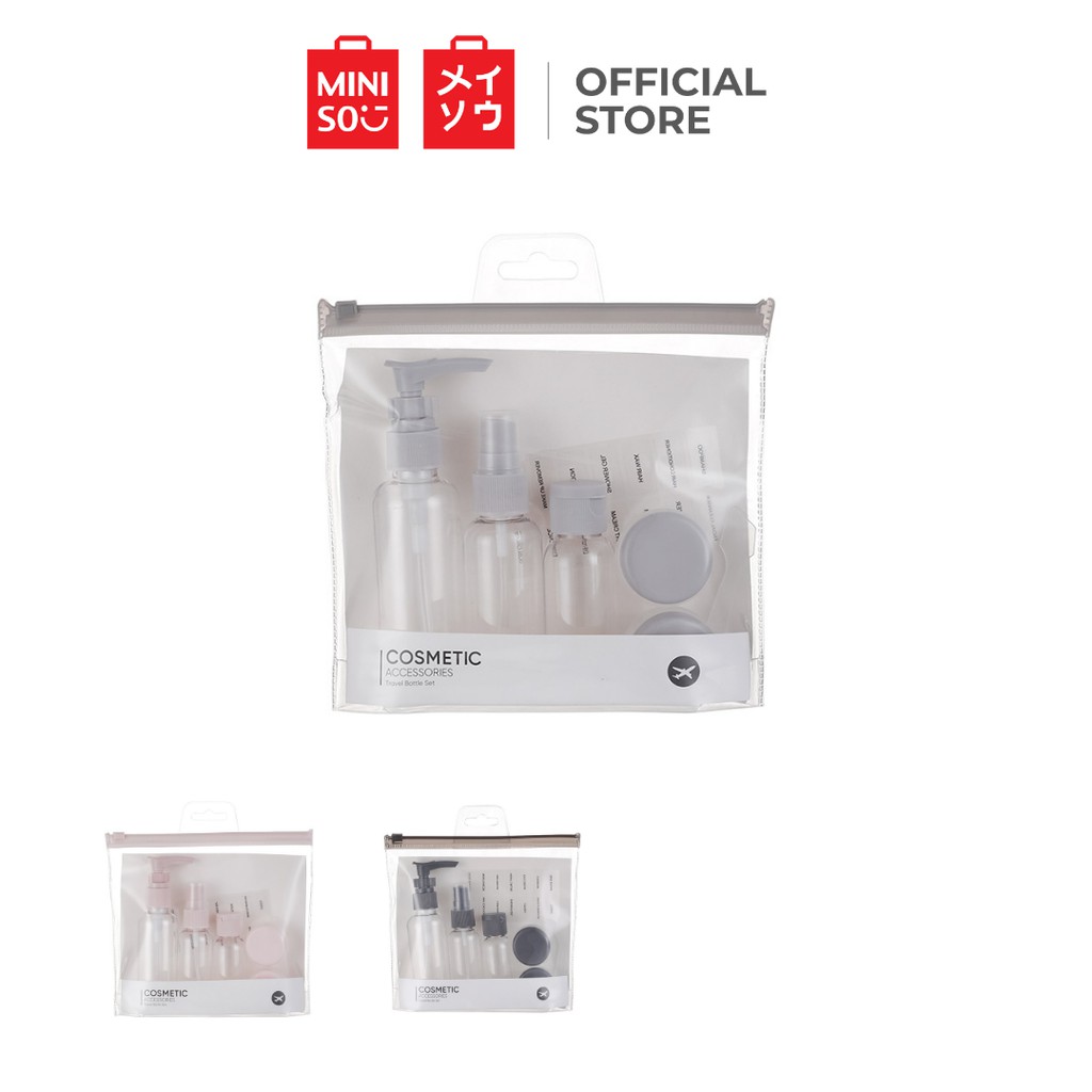 Miniso Travel Bottle Set (5 Pcs Assorted) Shopee Philippines