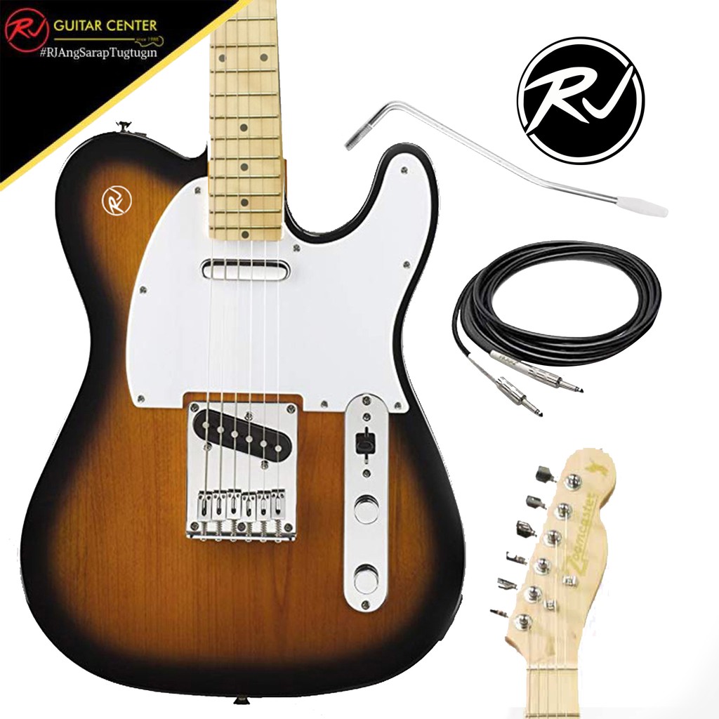 RJ Guitars Basic Electrics Zoomcaster Electric Guitar 2 Tone Sunburst