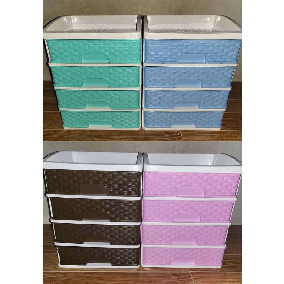 Rattan design 4 Layer Elegant office / drawer / school supplies