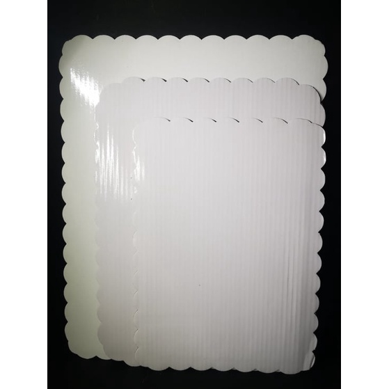10X14 CAKE BOARD WHITE RECTANGLE CORRUGATED (10pcs) Shopee Philippines