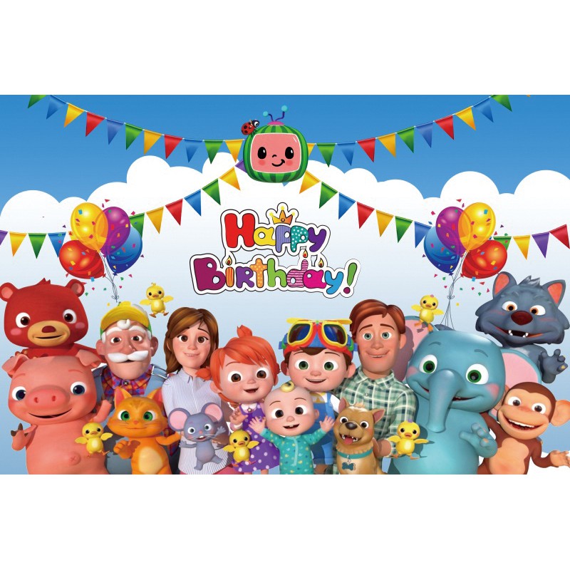 theme photography background cloth children's birthday theme