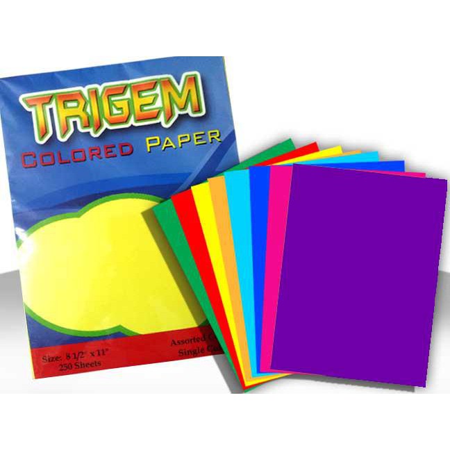 Color Paper Assorted Colored 250 Sheets Shopee Philippines