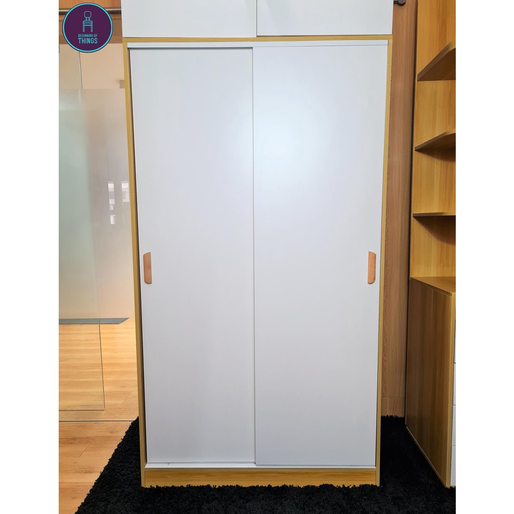 WARDROBE ONLY 100CM 1 METER Sliding Double Door Wardrobe Storage