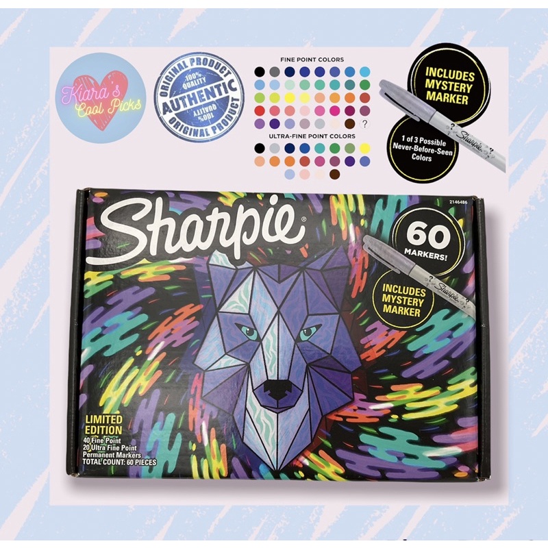 Sharpie Limited Edition Fine & Ultra Fine Point Markers 60 Count