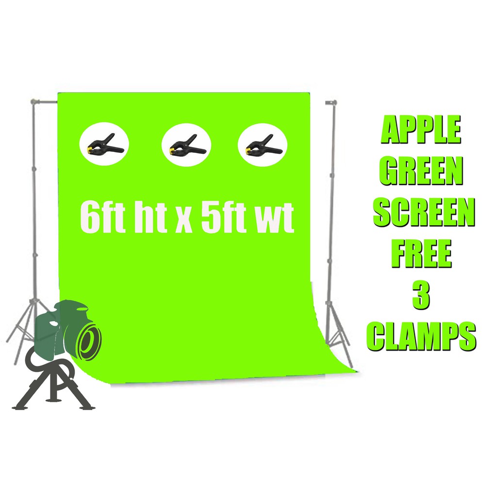 apple green screen with free 3 clamps Shopee Philippines