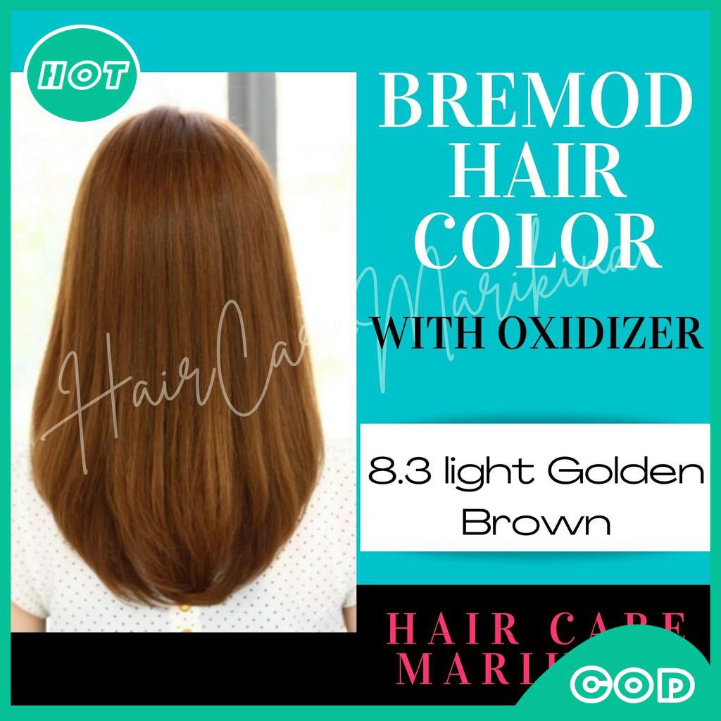 73 golden brown bremod hair color 100 ml with oxidizing cream 100ml
