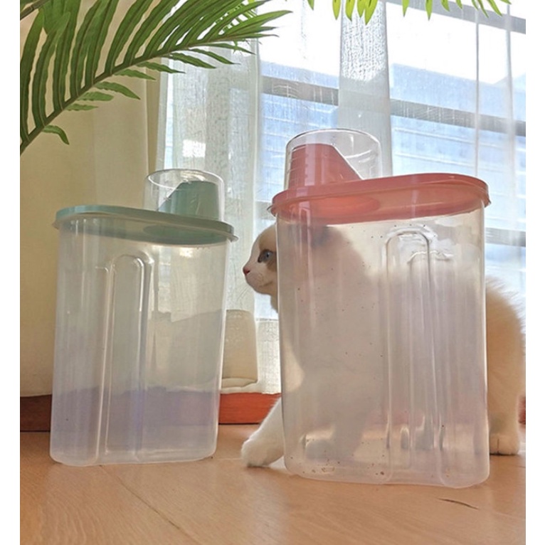 Pet Food Box Storage Bucket Cat Food Box Loaded Dog Food Barrel Storage