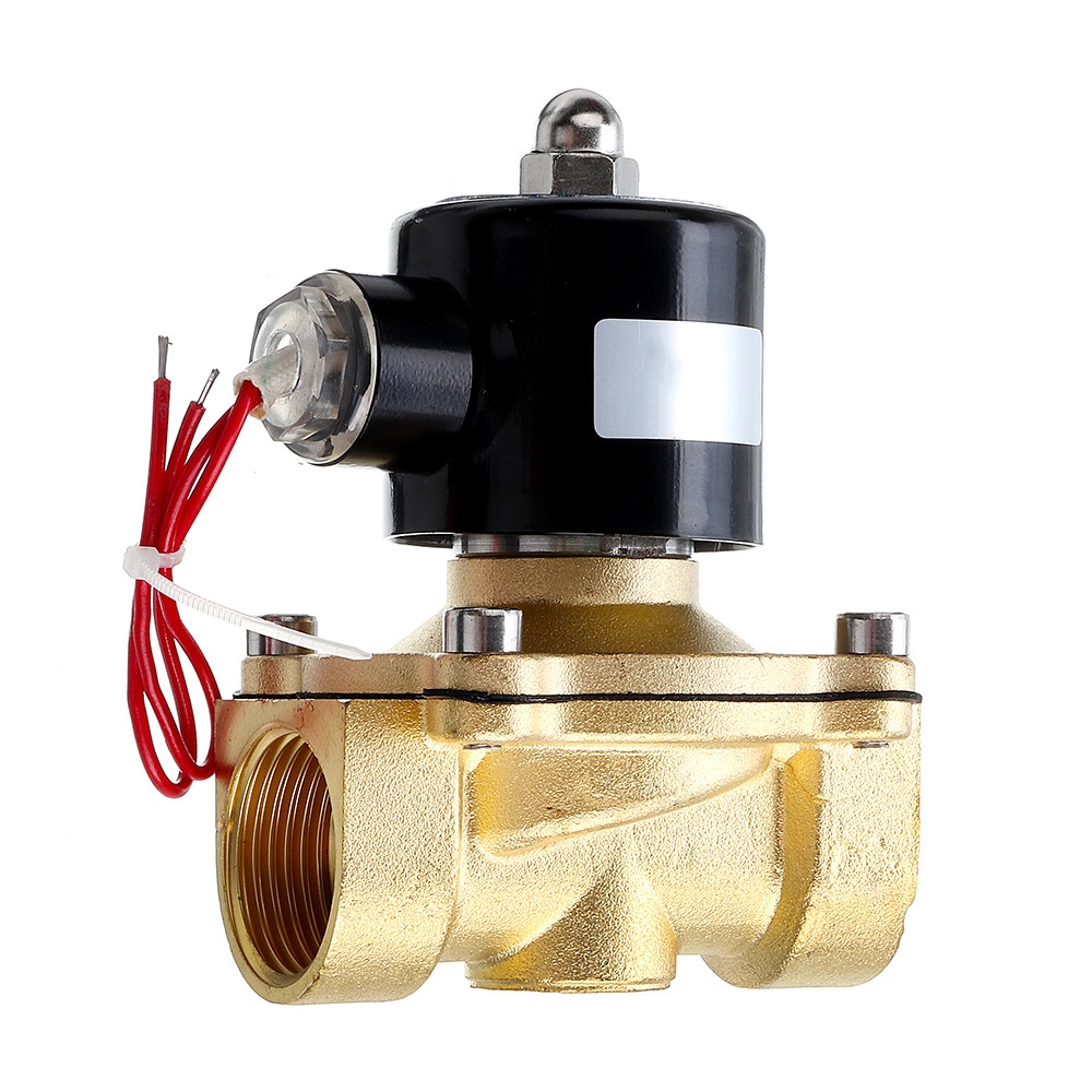 1/2 3/4 1 Inch 12V Electric Solenoid Valve Pneumatic Valve for Water Air Gas Brass Valve Air