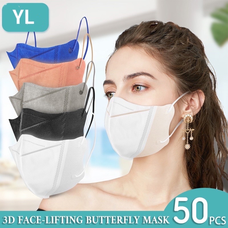 YL NEW 50PCS/Pack Korea 3D facelifting 3ply mask Shopee Philippines