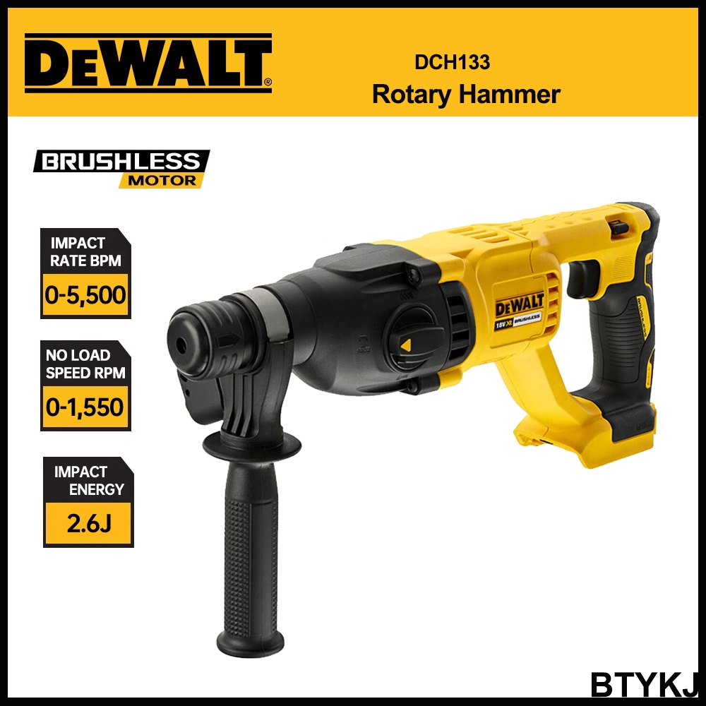 DEWALT DCH133 Cordless Rotary Hammer with SDS PLUS 20V MAX* 1 in