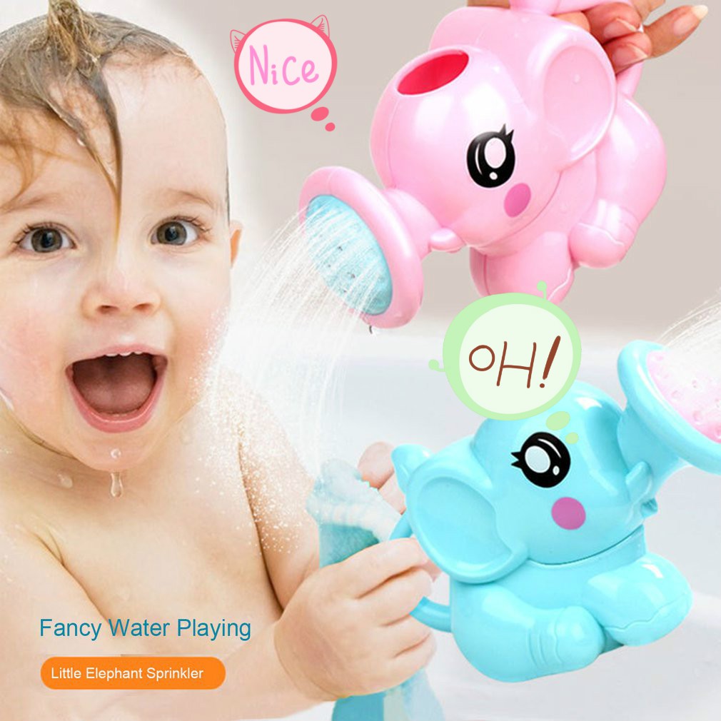 【MSH】Baby Bathing Playing in The Water Toy Elephant Shower Cartoon