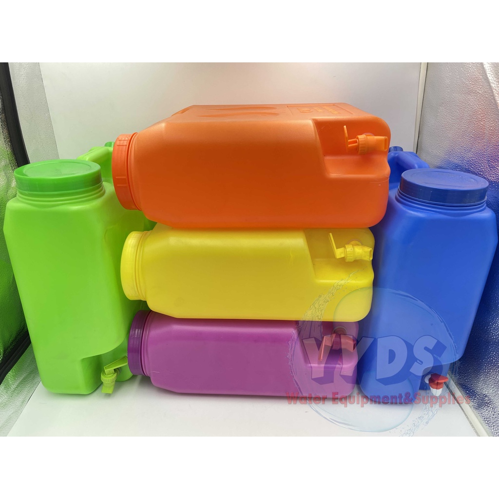 Mineral Water Container Jug Slim 20Liters 5gallon Colored Blue/Green