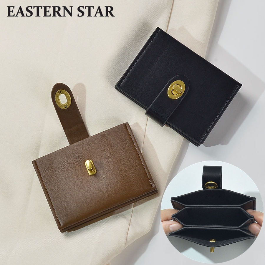 Short Wallet Women Simple PU Leather Card Bag Ins Multicard Coin Purse