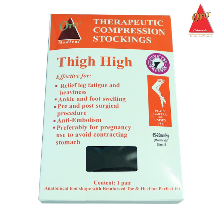 Oro Therapeutic Compression Stockings Thigh High 1520mmHg Shopee