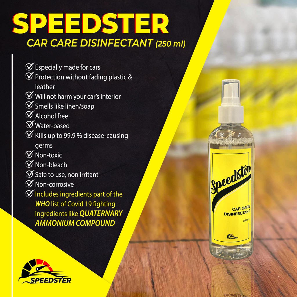 Car Disinfectant Spray by Speedster Shopee Philippines