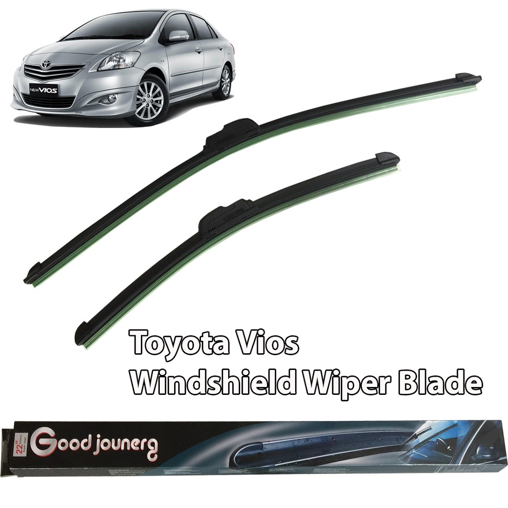14+22" Toyota Vios Windshield Wiper Soft Rubber Wiper Blade Shopee