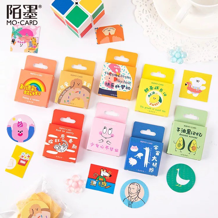 46pcs/box Assorted Sticker Box Collection Fifteen Shopee Philippines
