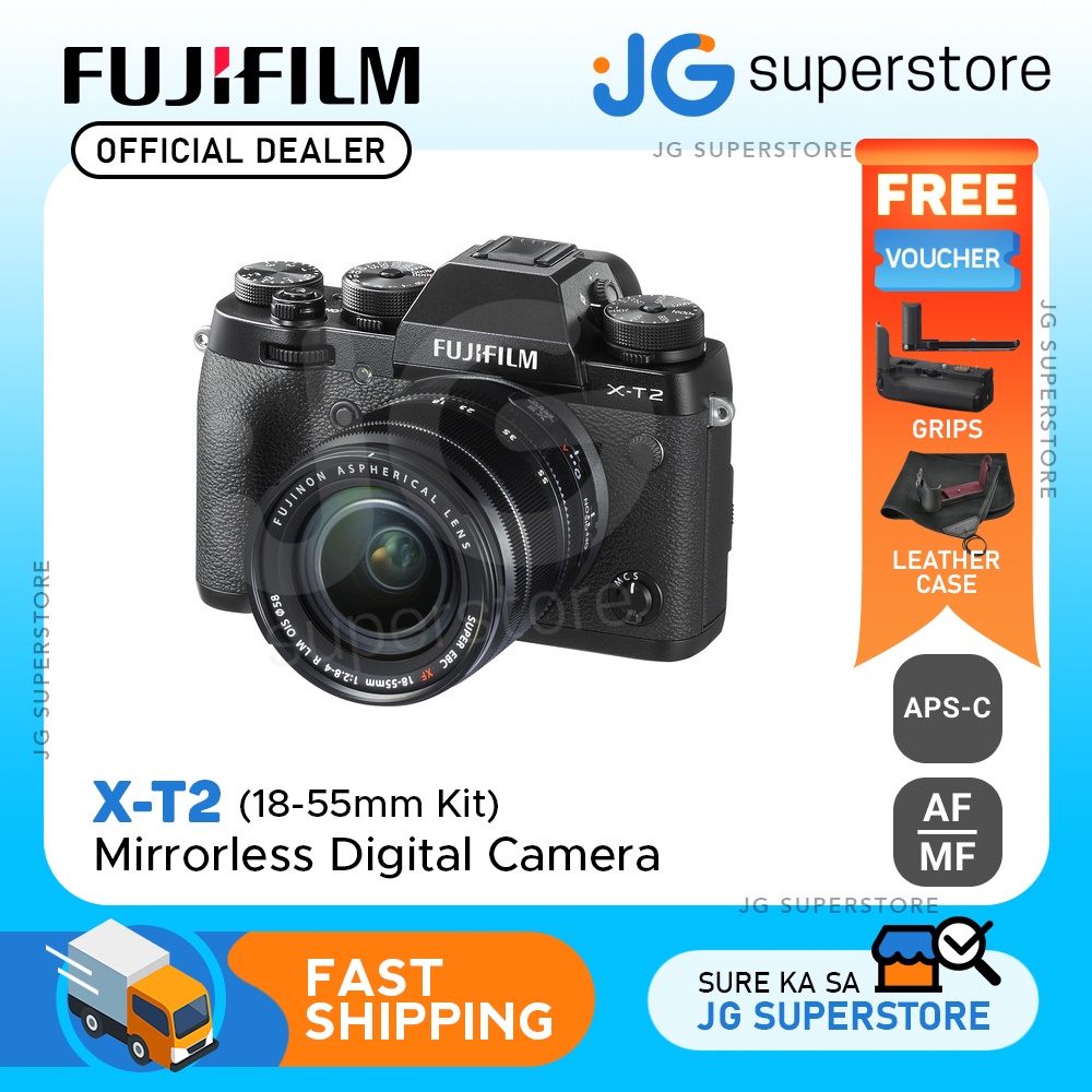 FUJIFILM XT2 Mirrorless Digital Camera with 1855mm Lens JG